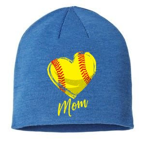 Cute Mom Softball Gift For Proud Pitchers Mama Aunt Gift Sustainable Beanie