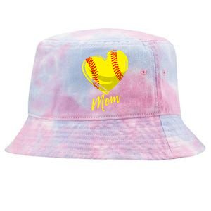 Cute Mom Softball Gift For Proud Pitchers Mama Aunt Gift Tie-Dyed Bucket Hat