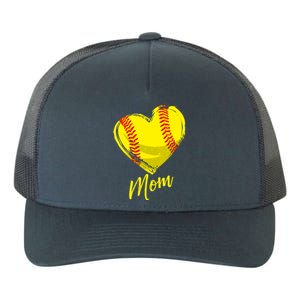 Cute Mom Softball Gift For Proud Pitchers Mama Aunt Gift Yupoong Adult 5-Panel Trucker Hat