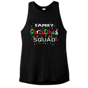 Christmas Morning Squad Xmas Holiday Pajama Matching Family Ladies PosiCharge Tri-Blend Wicking Tank