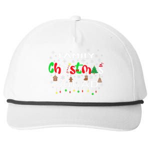 Christmas Morning Squad Xmas Holiday Pajama Matching Family Snapback Five-Panel Rope Hat