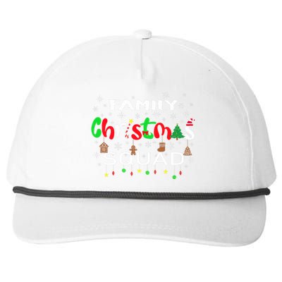 Christmas Morning Squad Xmas Holiday Pajama Matching Family Snapback Five-Panel Rope Hat