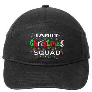 Christmas Morning Squad Xmas Holiday Pajama Matching Family 7-Panel Snapback Hat