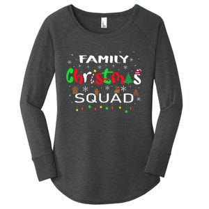 Christmas Morning Squad Xmas Holiday Pajama Matching Family Women's Perfect Tri Tunic Long Sleeve Shirt