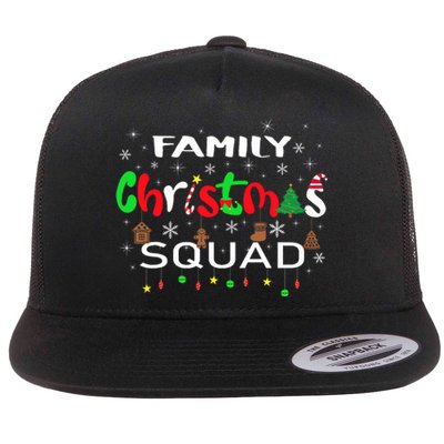 Christmas Morning Squad Xmas Holiday Pajama Matching Family Flat Bill Trucker Hat