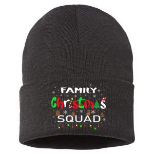 Christmas Morning Squad Xmas Holiday Pajama Matching Family Sustainable Knit Beanie