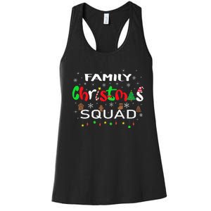 Christmas Morning Squad Xmas Holiday Pajama Matching Family Women's Racerback Tank