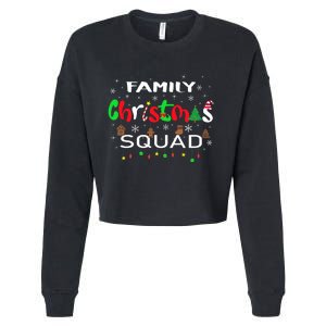 Christmas Morning Squad Xmas Holiday Pajama Matching Family Cropped Pullover Crew