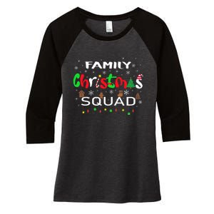 Christmas Morning Squad Xmas Holiday Pajama Matching Family Women's Tri-Blend 3/4-Sleeve Raglan Shirt