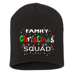 Christmas Morning Squad Xmas Holiday Pajama Matching Family Short Acrylic Beanie