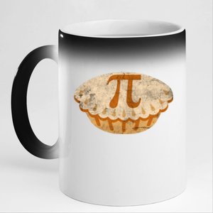 Cool Math Symbol Apple Pie Pi Day Design Meaningful Gift 11oz Black Color Changing Mug