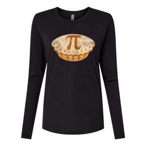 Cool Math Symbol Apple Pie Pi Day Design Meaningful Gift Womens Cotton Relaxed Long Sleeve T-Shirt