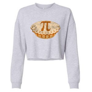 Cool Math Symbol Apple Pie Pi Day Design Meaningful Gift Cropped Pullover Crew