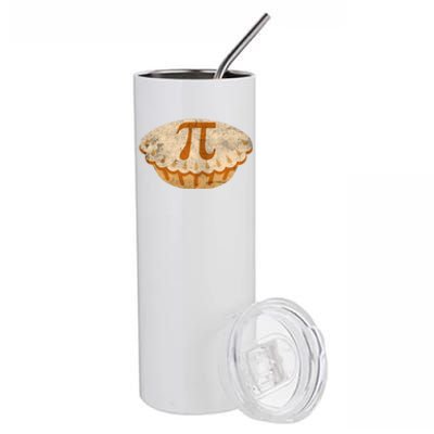 Cool Math Symbol Apple Pie Pi Day Design Meaningful Gift Stainless Steel Tumbler