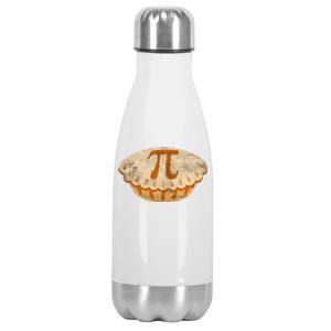 Cool Math Symbol Apple Pie Pi Day Design Meaningful Gift Stainless Steel Insulated Water Bottle