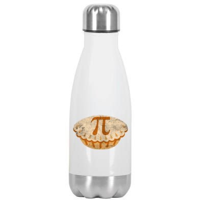 Cool Math Symbol Apple Pie Pi Day Design Meaningful Gift Stainless Steel Insulated Water Bottle