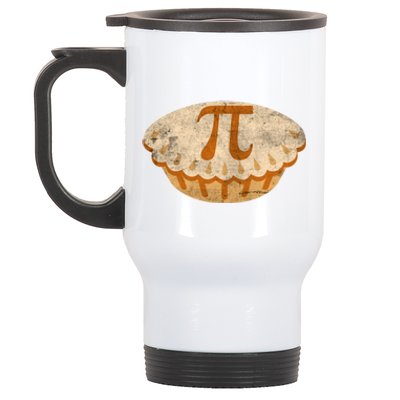 Cool Math Symbol Apple Pie Pi Day Design Meaningful Gift Stainless Steel Travel Mug