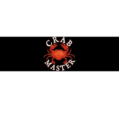 Crab Master Seafood Crustacean Sea Lover Hunting Crabbing Bumper Sticker