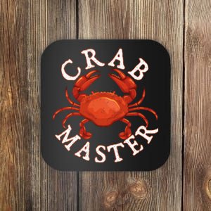 Crab Master Seafood Crustacean Sea Lover Hunting Crabbing Coaster