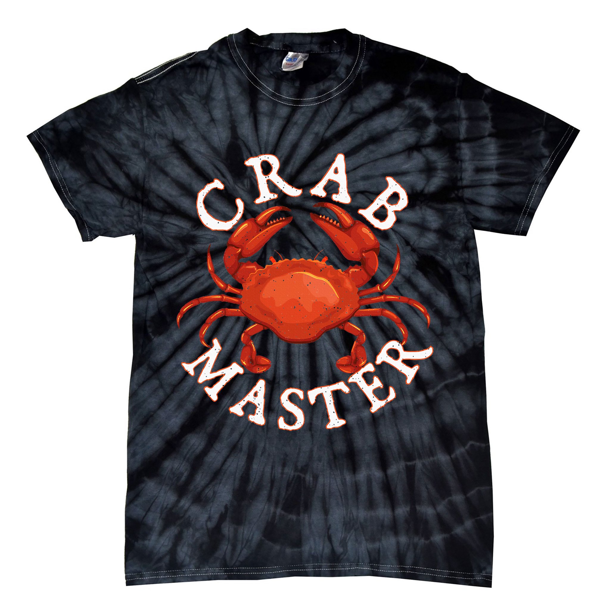 Crab Master Seafood Crustacean Sea Lover Hunting Crabbing Tie-Dye T-Shirt