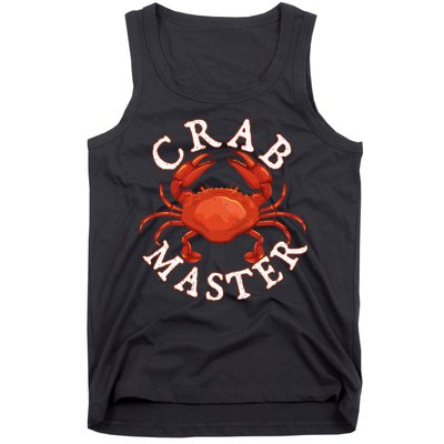 Crab Master Seafood Crustacean Sea Lover Hunting Crabbing Tank Top