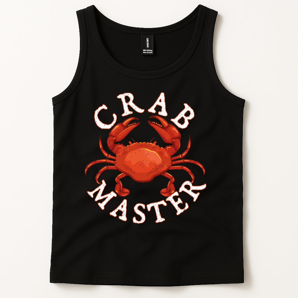 Crab Master Seafood Crustacean Sea Lover Hunting Crabbing Tank Top