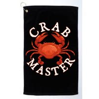 Crab Master Seafood Crustacean Sea Lover Hunting Crabbing Golf Towel
