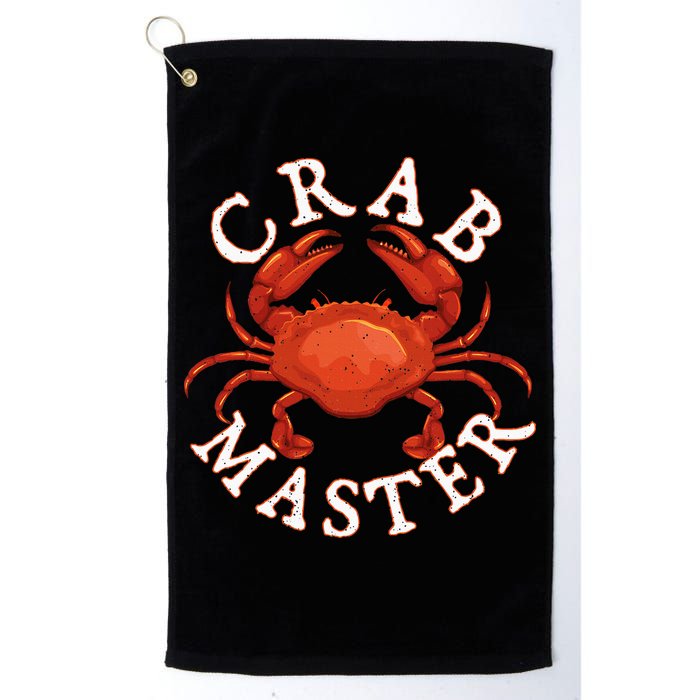 Crab Master Seafood Crustacean Sea Lover Hunting Crabbing Golf Towel