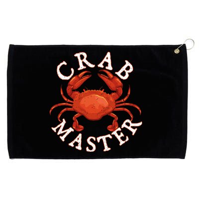 Crab Master Seafood Crustacean Sea Lover Hunting Crabbing Grommeted Golf Towel