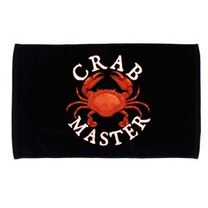 Crab Master Seafood Crustacean Sea Lover Hunting Crabbing Microfiber Hand Towel