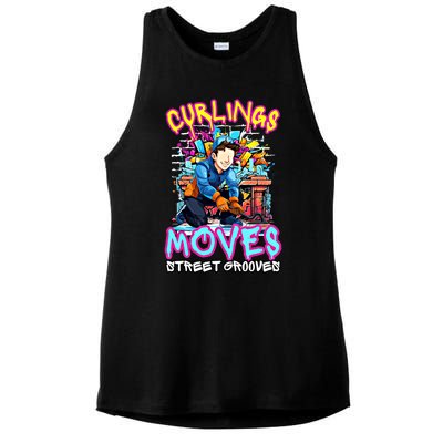 Curlings Moves Street Grooves Curling Meaningful Gift Funny Curling Funny Gift Ladies PosiCharge Tri-Blend Wicking Tank