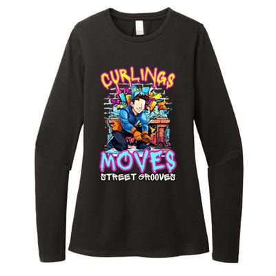 Curlings Moves Street Grooves Curling Meaningful Gift Funny Curling Funny Gift Womens CVC Long Sleeve Shirt