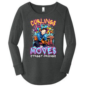 Curlings Moves Street Grooves Curling Meaningful Gift Funny Curling Funny Gift Women's Perfect Tri Tunic Long Sleeve Shirt