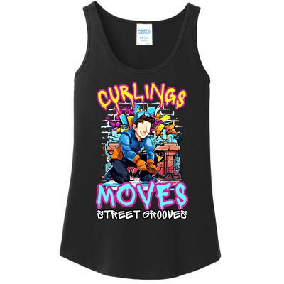 Curlings Moves Street Grooves Curling Meaningful Gift Funny Curling Funny Gift Ladies Essential Tank