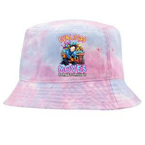 Curlings Moves Street Grooves Curling Meaningful Gift Funny Curling Funny Gift Tie-Dyed Bucket Hat