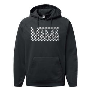 Checkered Mama Shirts Performance Fleece Hoodie