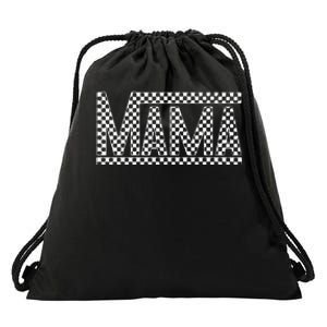 Checkered Mama Shirts Drawstring Bag