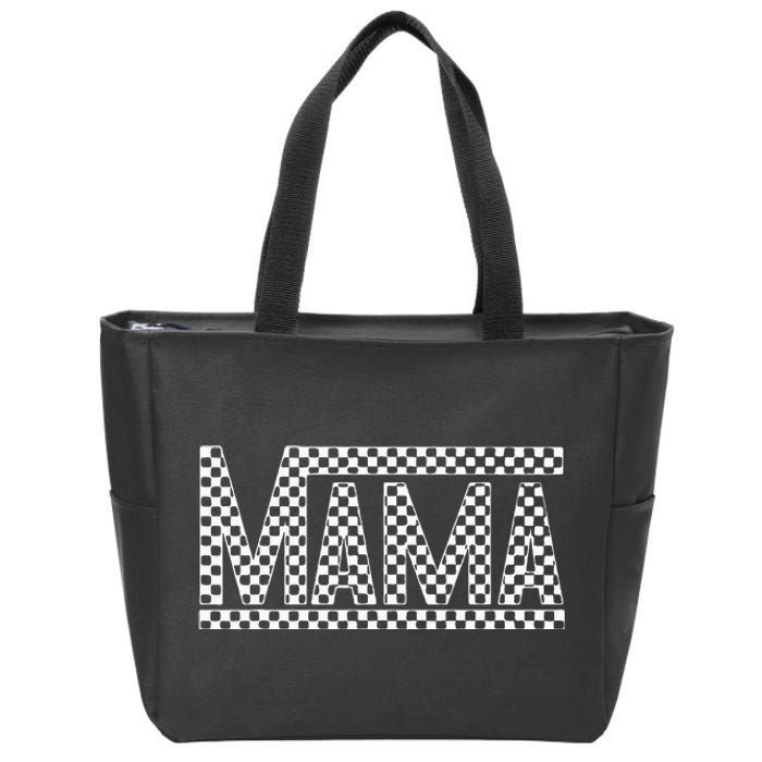 Checkered Mama Shirts Zip Tote Bag