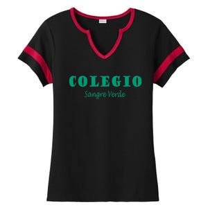 Colegial Mayaguez Sangre Verde Colegio Ladies Halftime Notch Neck Tee