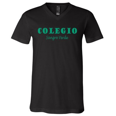 Colegial Mayaguez Sangre Verde Colegio V-Neck T-Shirt