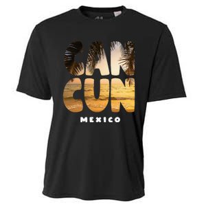 Cancun Mexico Souvenir Sunset Summer Vacation Cooling Performance Crew T-Shirt