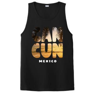 Cancun Mexico Souvenir Sunset Summer Vacation PosiCharge Competitor Tank