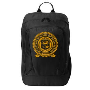 Cool MacGyver School Of Engineering Improvise Or Die EST 1985 Emblem City Backpack