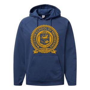 Cool MacGyver School Of Engineering Improvise Or Die EST 1985 Emblem Performance Fleece Hoodie