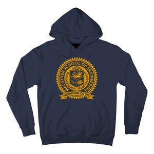 Cool MacGyver School Of Engineering Improvise Or Die EST 1985 Emblem Tall Hoodie