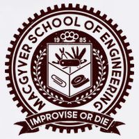 Cool MacGyver School Of Engineering Improvise Or Die EST 1985 Emblem Performance Shirt