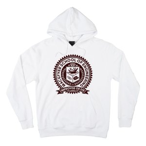 Cool MacGyver School Of Engineering Improvise Or Die EST 1985 Emblem Hoodie