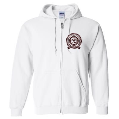 Cool MacGyver School Of Engineering Improvise Or Die EST 1985 Emblem Full Zip Hoodie