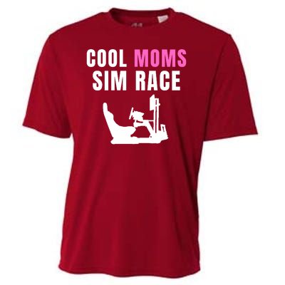 Cool Moms Sim Race Car Racing Sim Gaming Esport Sim Racer Sim Racing Cockpit Cooling Performance Crew T-Shirt