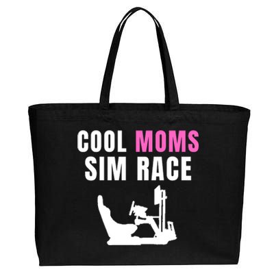 Cool Moms Sim Race Car Racing Sim Gaming Esport Sim Racer Sim Racing Cockpit Cotton Canvas Jumbo Tote